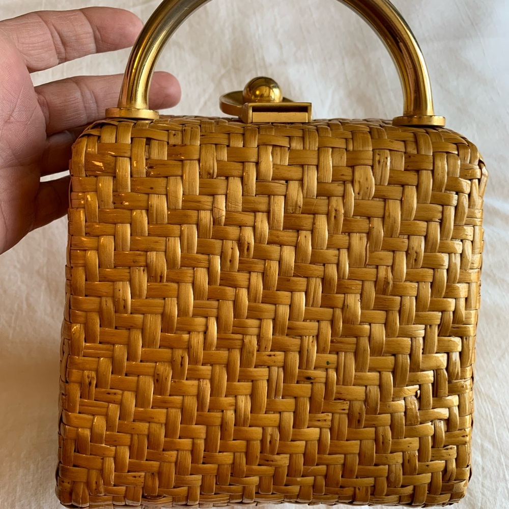 Vintage 1960s Extremely Rare Koret Straw Purse - Picture 2 of 15